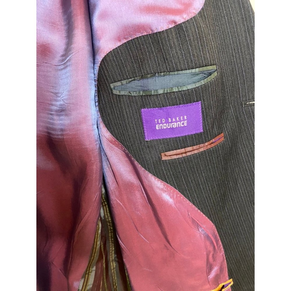 Ted Baker Endurance Charcoal Grey Blazer With Pur… - image 6
